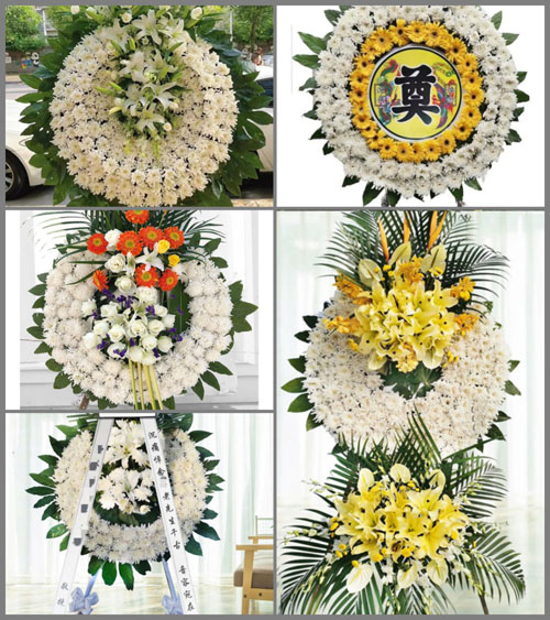山东青岛平度市蓼兰镇北张家丘村花圈速递